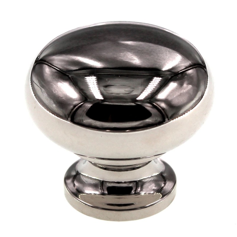 Schaub And Company 1 1/4 Solid Brass Cabinet Knob Polished Nickel 706-PN