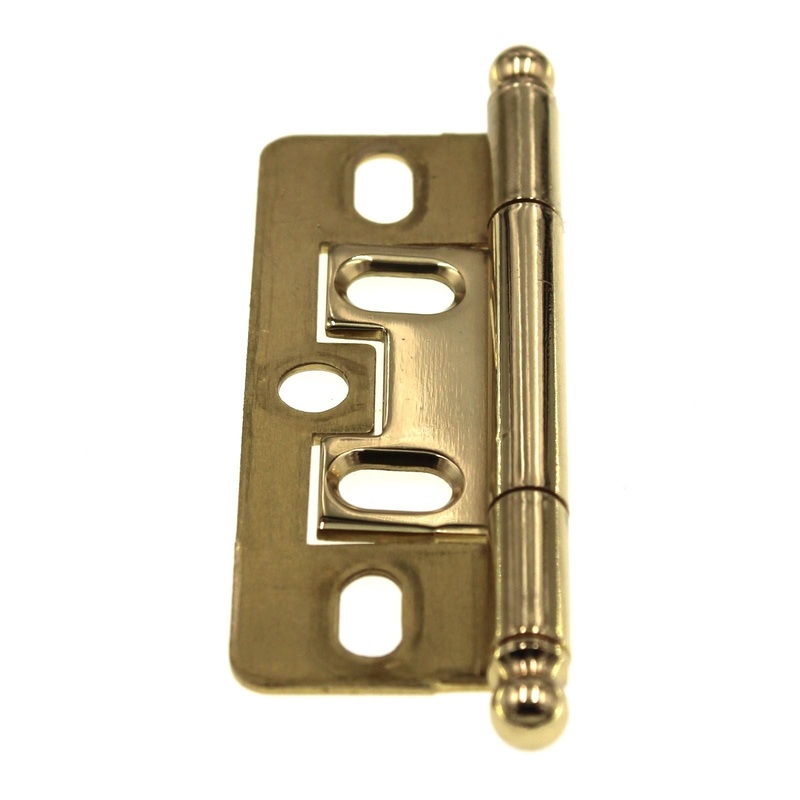 Schaub And Company Ball Tip 2 1/2 Hinge Non-Mortise Polished Brass 1100B-03