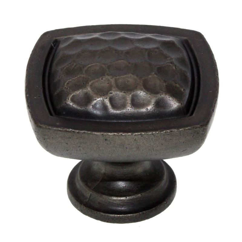 Schaub And Company Beckenridge 1 3/8 Square Cabinet Knob Antique Iron 270-AI