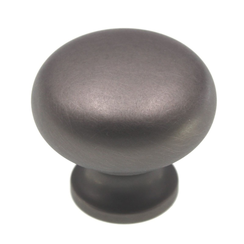 Schaub And Company Country 1 1/4 Solid Brass Cabinet Knob Antique Nickel 706-AN