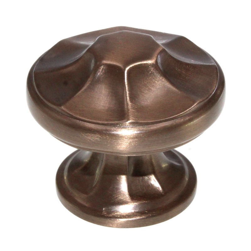 Schaub And Company Empire 1 3/8 Round Cabinet Knob Brushed Bronze 876-BBZ
