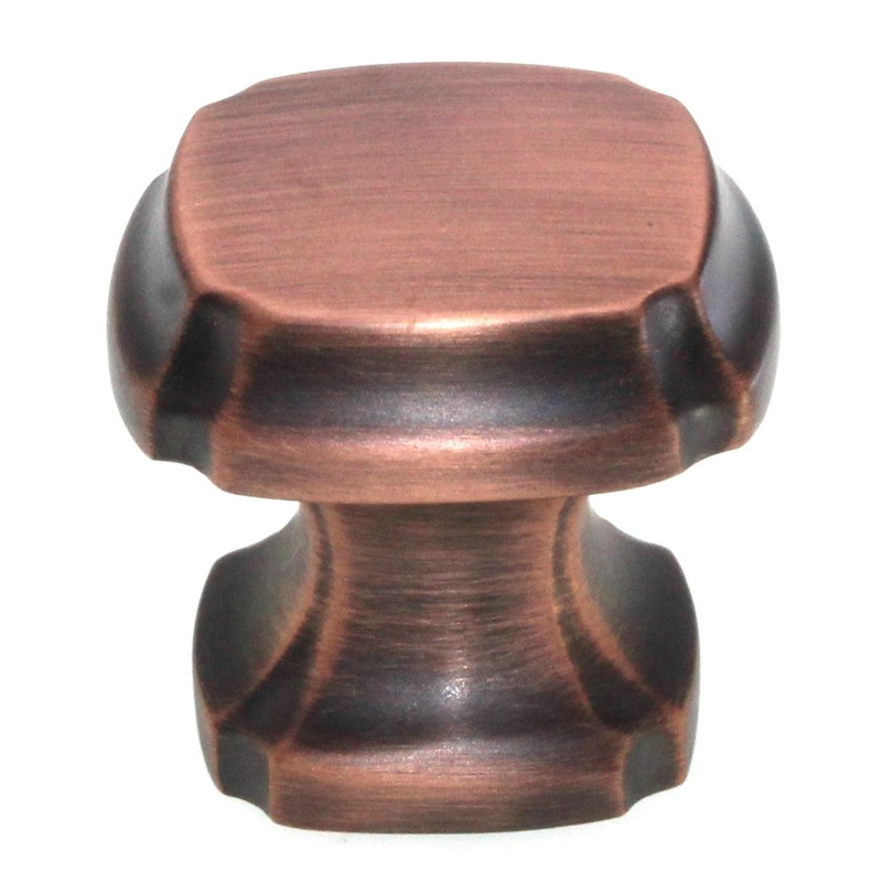 Schaub And Company Empire 1 3/8 Square Cabinet Knob Empire Bronze 882-EBZ