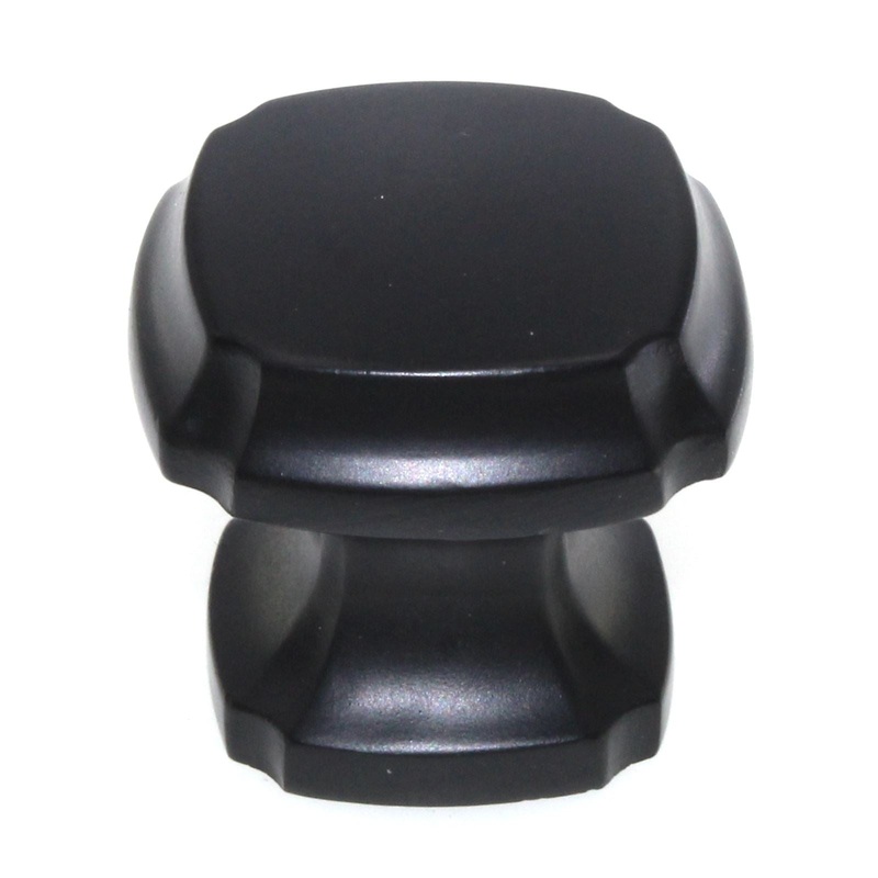 Schaub And Company Empire 1 3/8 Square Cabinet Knob Matte Black 882-MB