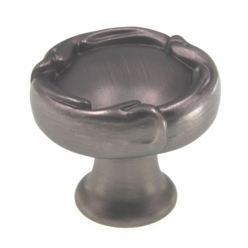 Schaub And Company French Farm 1 5/16 Round Cabinet Knob Antique Nickel 260-AN