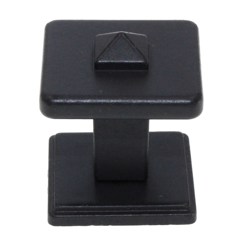 Schaub And Company Grand Rapids 1 Square Cabinet Knob Matte Black 168-MB