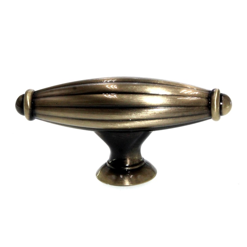 Schaub And Company Manistique 2 5/8 Cabinet T Knob Antique Brass 203-AB