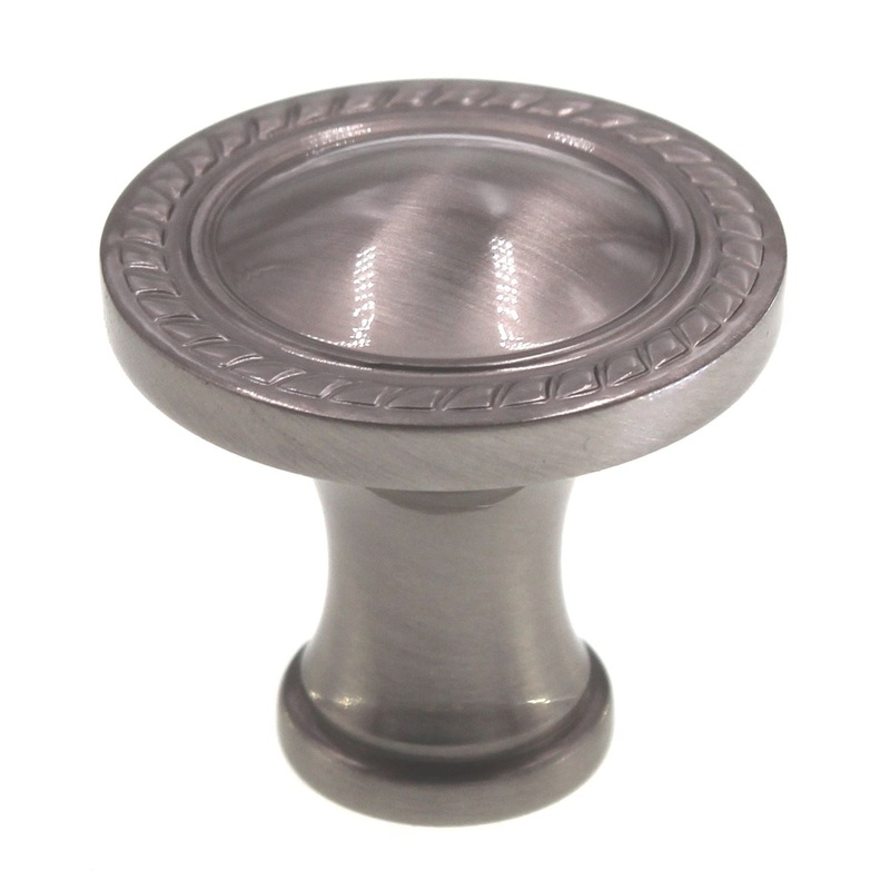 Schaub And Company Montcalm 1 3/8 Solid Brass Cabinet Knob Satin Nickel 794-15