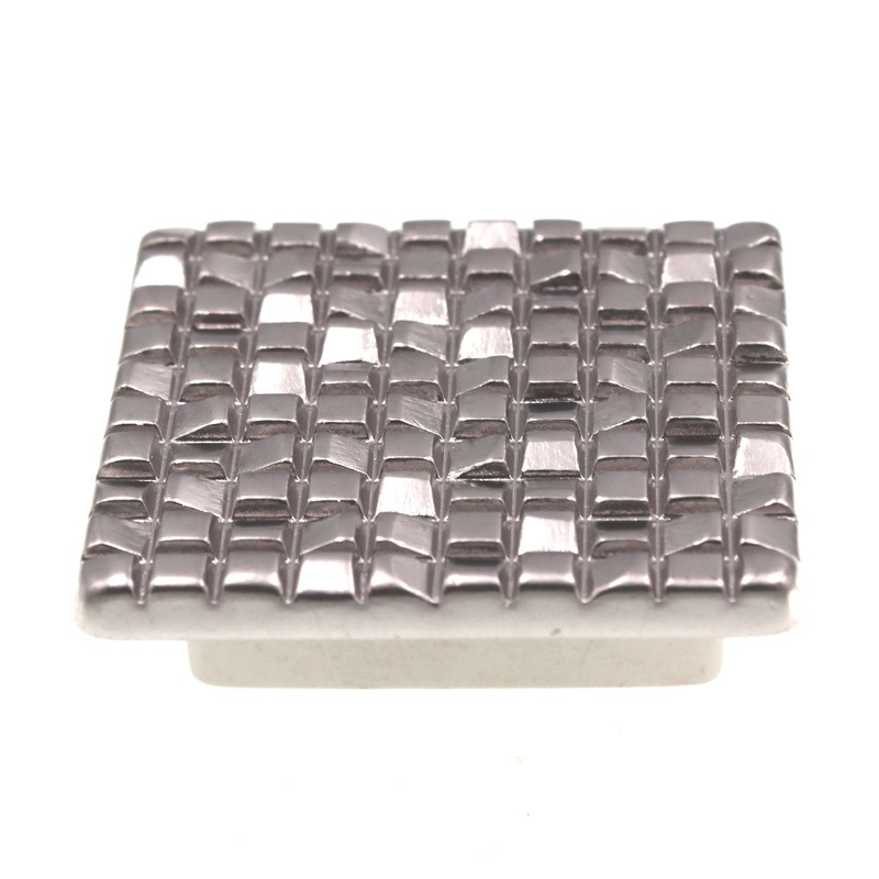 Schaub And Company Mosaic 1 7/8 Square Cabinet Knob Satin Nickel 234-15