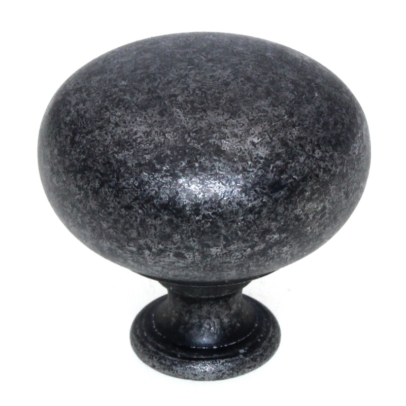 Schaub And Company Rustica 1 1/4 Round Cabinet Knob Vibra Pewter 112-VP