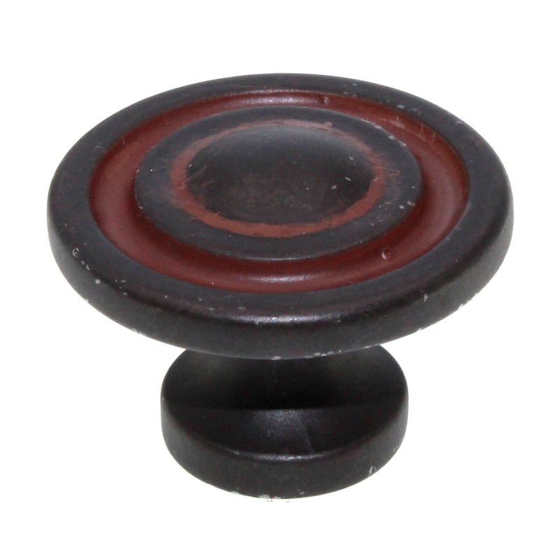 Schaub And Company Rustica 1 3/8 Ringed Cabinet Knob Olde Iron 113-OI
