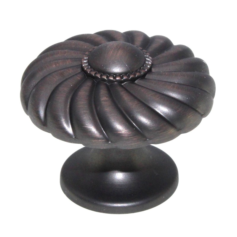 Schaub Casual Elegance 1 3/8 Solid Brass Knob Michelangelo Bronze 873-MIBZ