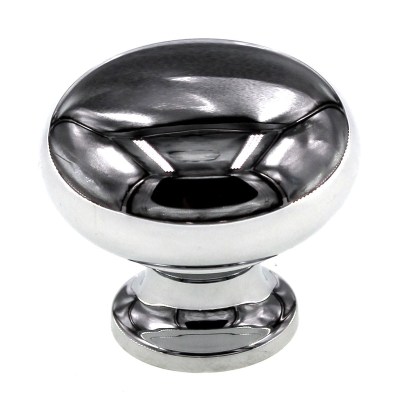 Schaub Country 1 1/4 Solid Brass Cabinet Knob Polished Chrome 706-26