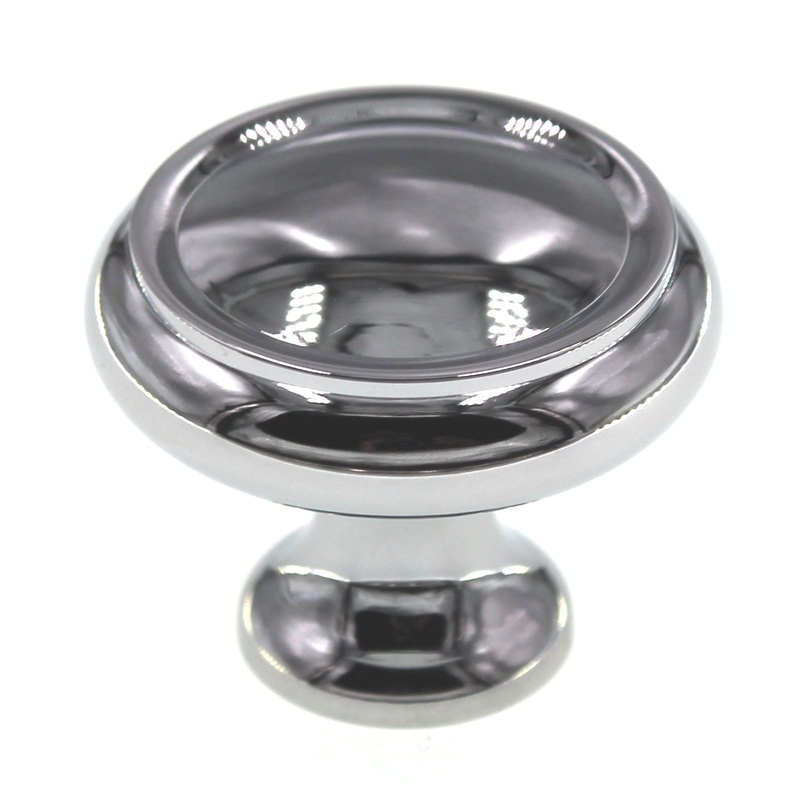 Schaub Country 1 1/4 Solid Brass Cabinet Knob Polished Chrome 711-26