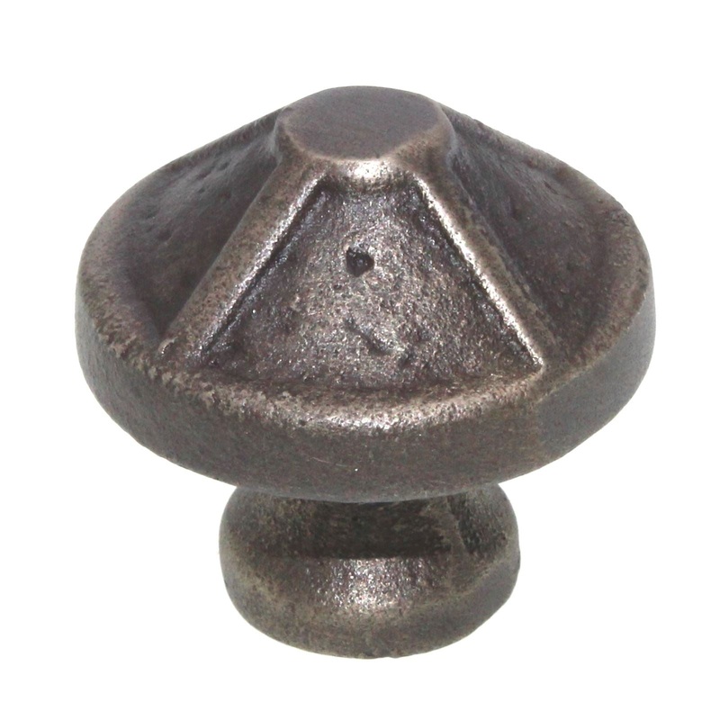 Schaub Kelmscott Manor 1 3/8 Round Solid Brass Cabinet Knob Antique Iron 820-AI