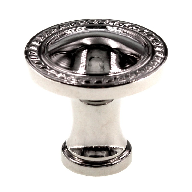 Schaub Montcalm 1 3/8 Solid Brass Rope Cabinet Knob Polished Nickel 794-PN