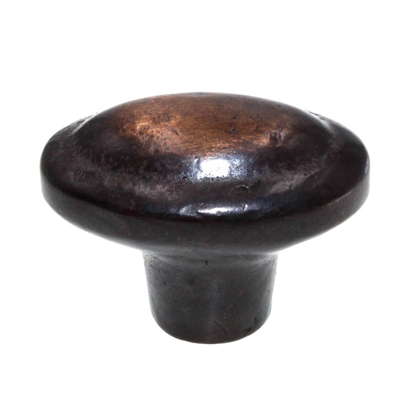 Schaub Mountain 1 7/8 Oval Cast Bronze Cabinet Knob Antique Bronze 782-AZ