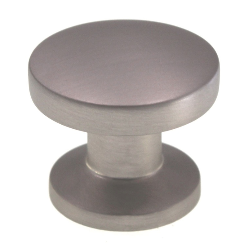 Schaub Northport 1 3/8 Round Solid Brass Cabinet Knob Satin Nickel 211-15