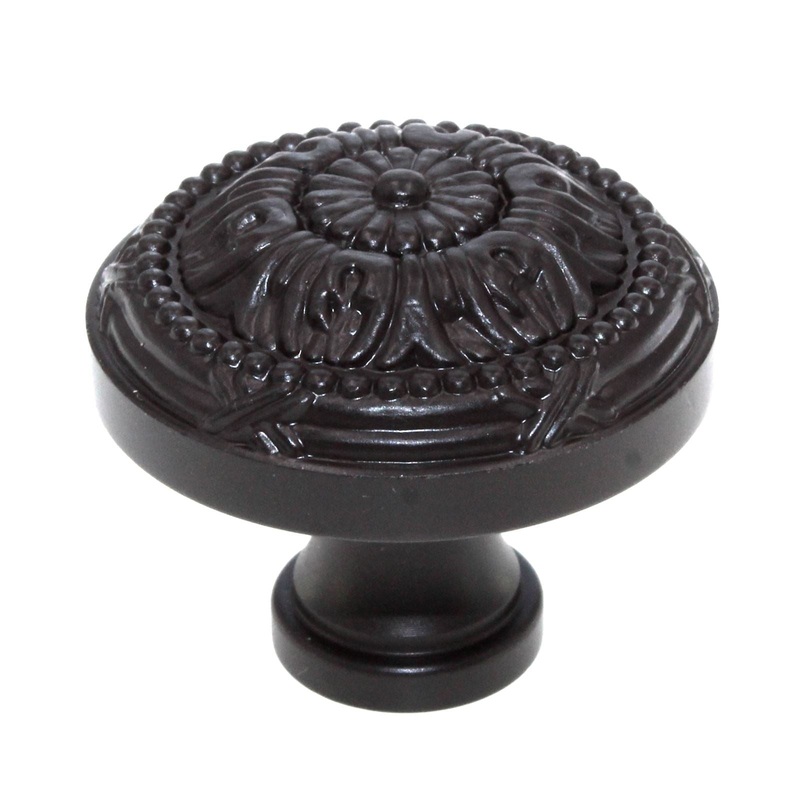Schaub Versailles 1 1/2 Solid Brass Cabinet Knob Oil-Rubbed Bronze 752-10B