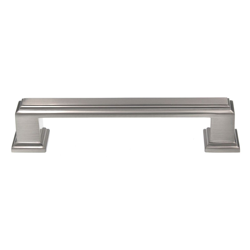 Amerock Appoint 3 3/4 (96mm) Ctr Cabinet Arch Pull Satin Nickel BP36759G10