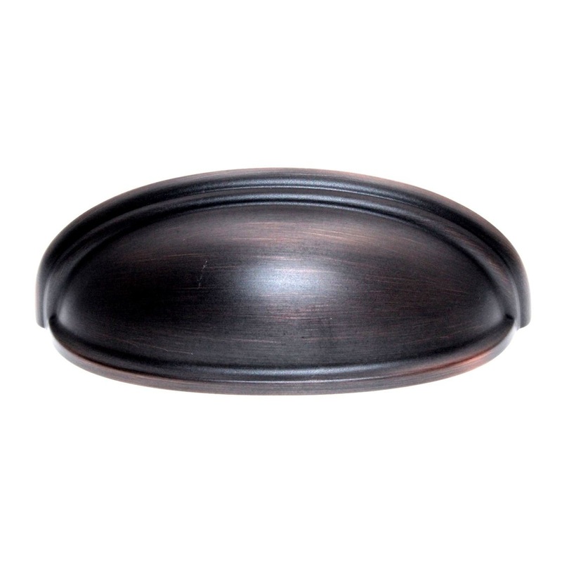 Amerock Ashby 3 and 4 Ctr Drawer Cup Pull Oil-Rubbed Bronze BP36640ORB