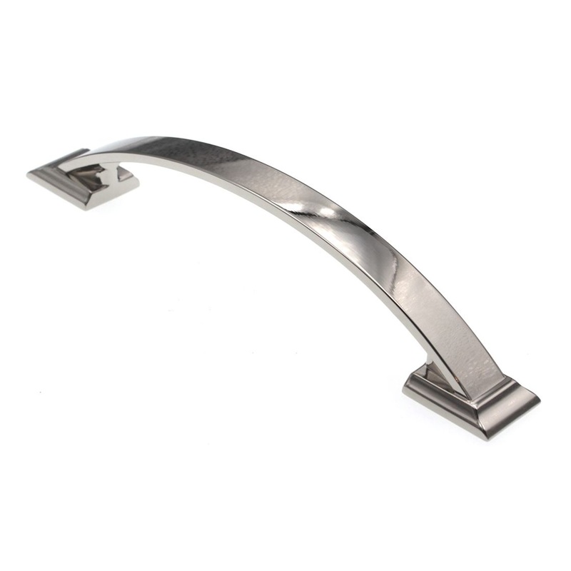 Amerock Candler 5 1/16 (128mm) Ctr Cabinet Arch Pull Polished Nickel BP29363PN