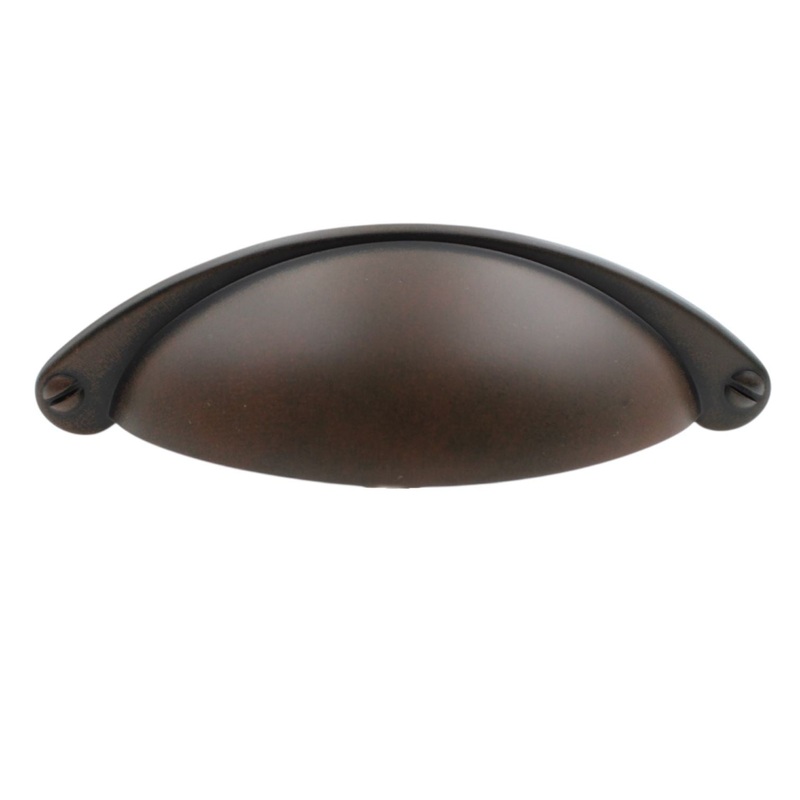 Amerock Essential’Z 2 1/2 (64mm) Ctr Drawer Cup Pull Antique Rust BP9365ART
