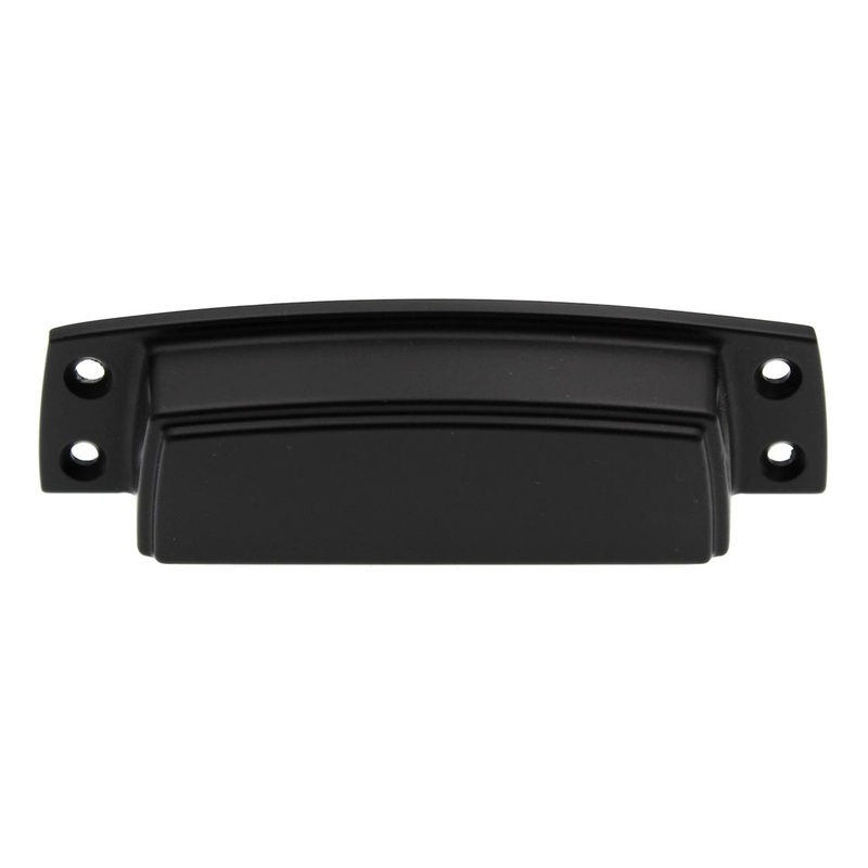 Amerock Highland Ridge 3 1/2 Ctr Drawer Cup Pull Black Bronze BP55318BBR