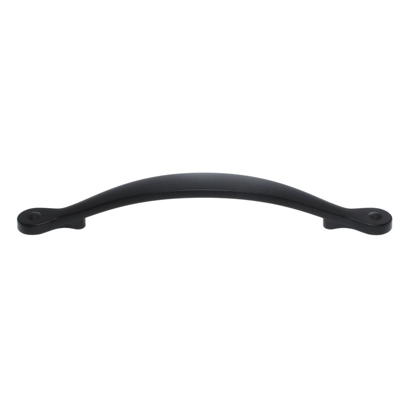 Amerock Inspirations 5 1/16 (128mm) Ctr Cabinet Arch Pull Flat Black BP1588FB