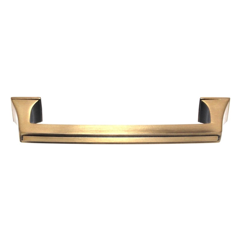 Amerock Mulholland 5 1/16 (128mm) Ctr Cabinet Arch Pull Gilded Bronze BP53529GB