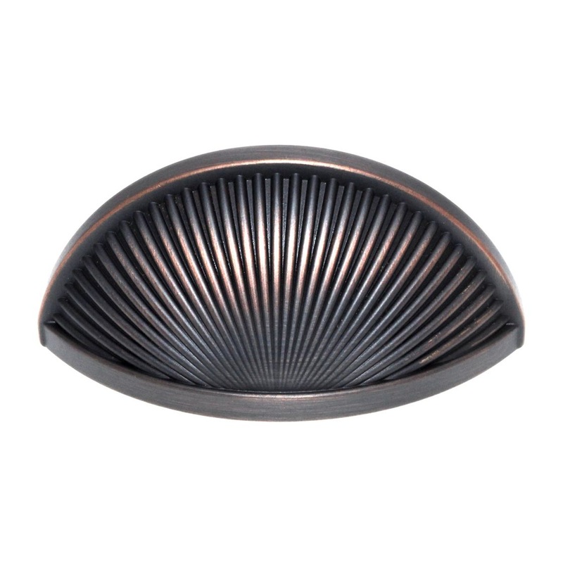 Amerock Sea Grass 3 Ctr Drawer Cup Pull Oil-Rubbed Bronze BP36615ORB