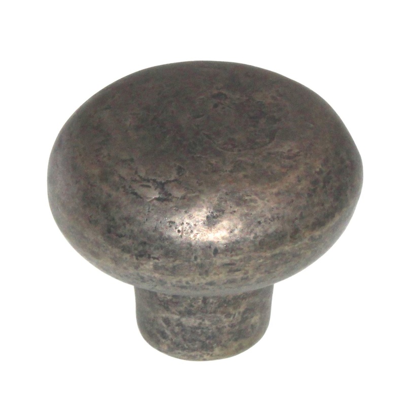 Cliffside Solid Brass 1 9/16 Cabinet Knob Antique Iron 3401-AI