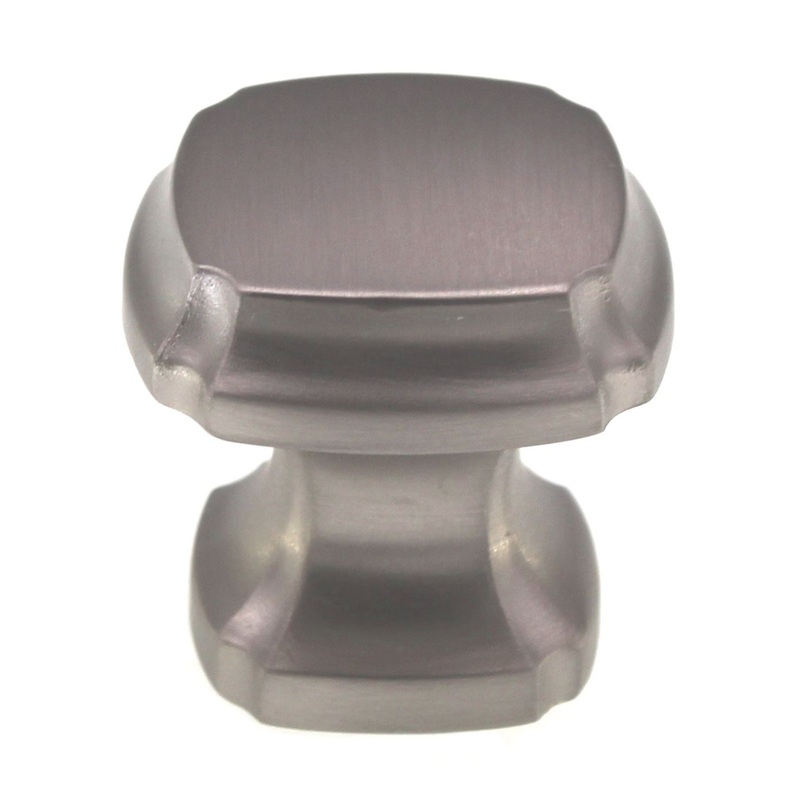 Schaub And Company Empire 1 3/8 Square Cabinet Knob Satin Nickel 882-15