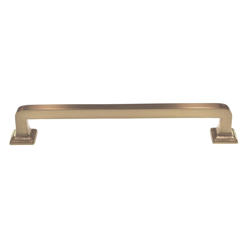 Schaub And Company Menlo Park Cabinet Pull 6 Ctr Signature Satin Brass 537-SSB