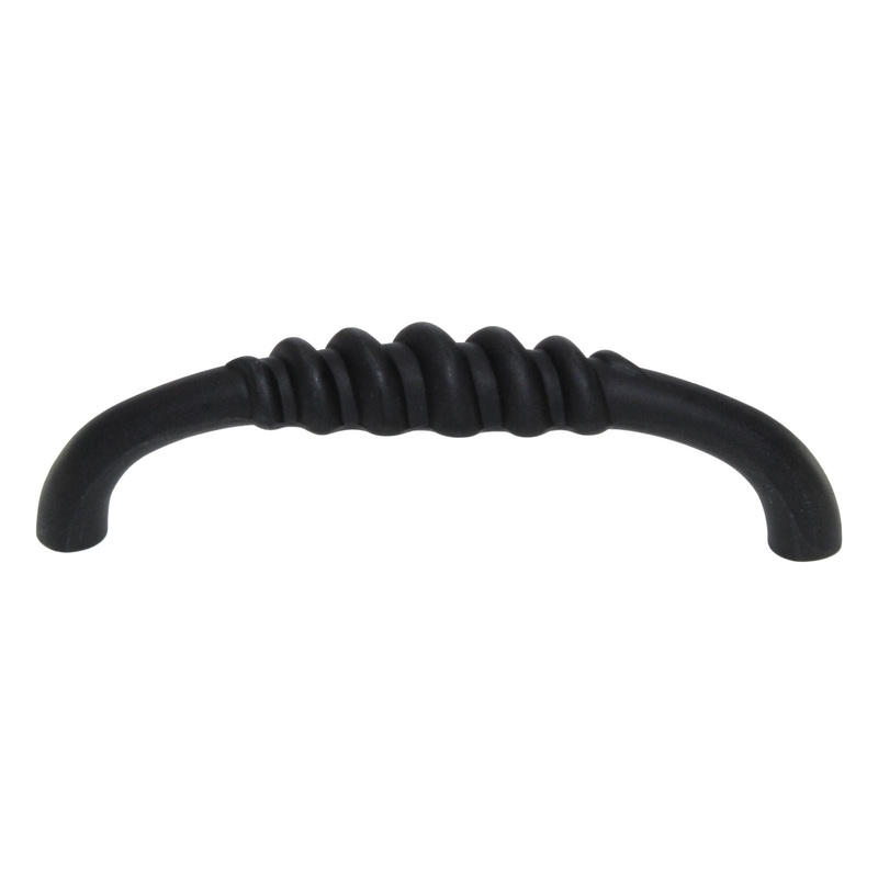 Schaub And Company Rustica Cabinet Pull 3 3/4 (96mm) Ctr Matte Black 119-MB