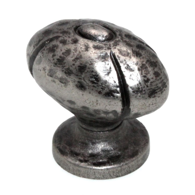Schaub And Company Siena 1 1/4 Oval Cabinet Knob Vibra Nickel 252-VN