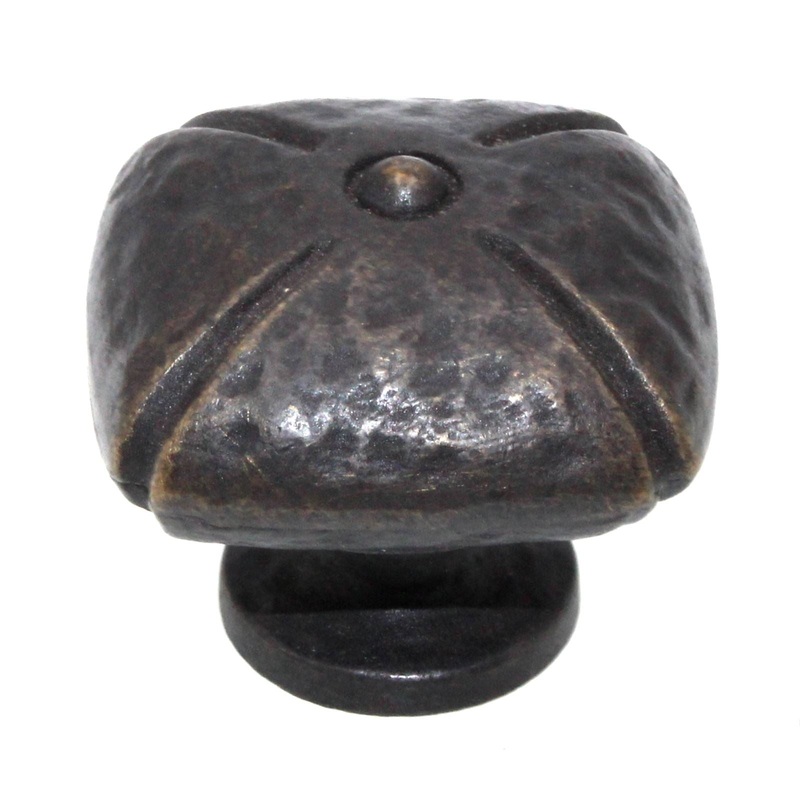 Schaub And Company Siena 1 3/8 Square Cabinet Knob Ancient Bronze 251-ABZ