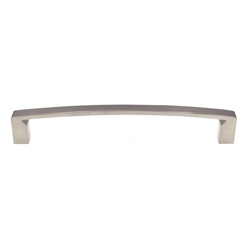 Schaub Frankfort Flat Etched Cabinet Pull 6 1/4 (160mm) Ctr Matte Nickel 210-MN