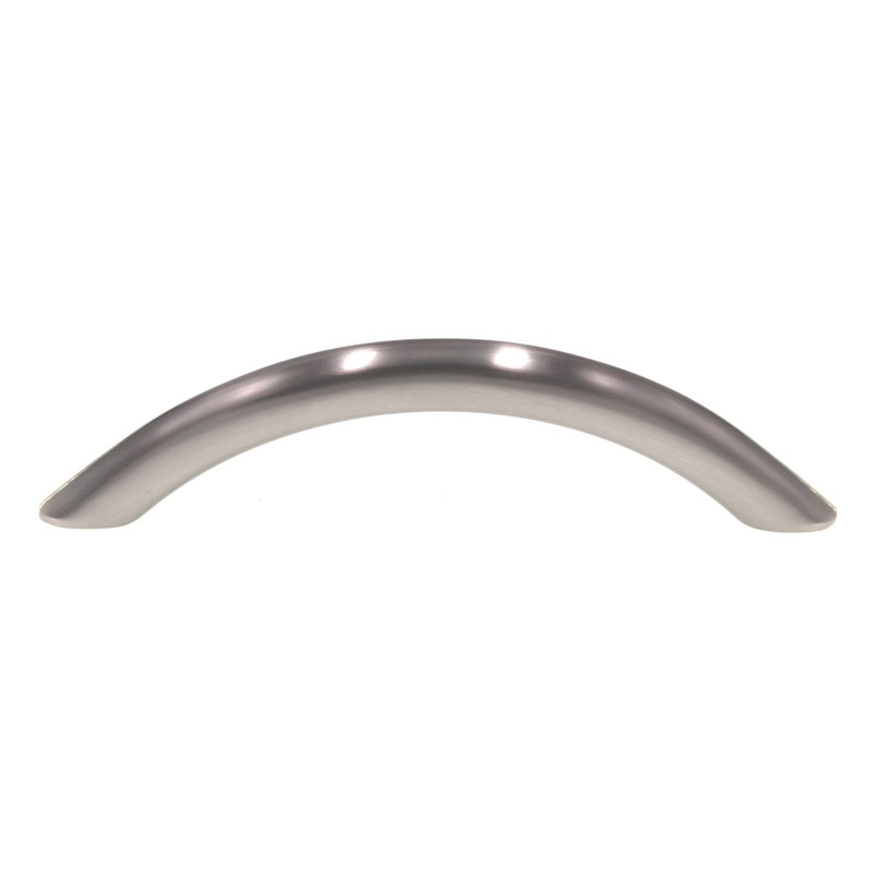 Schaub Traditional Cabinet Bow Arch Pull 3 3/4 (96mm) Ctr Satin Nickel 722-15