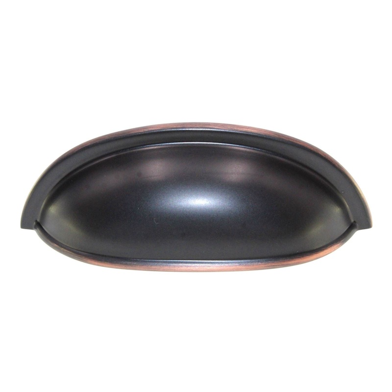 Schaub Traditional Drawer Cup Pull 3 Ctr Michelangelo Bronze 730-MIBZ