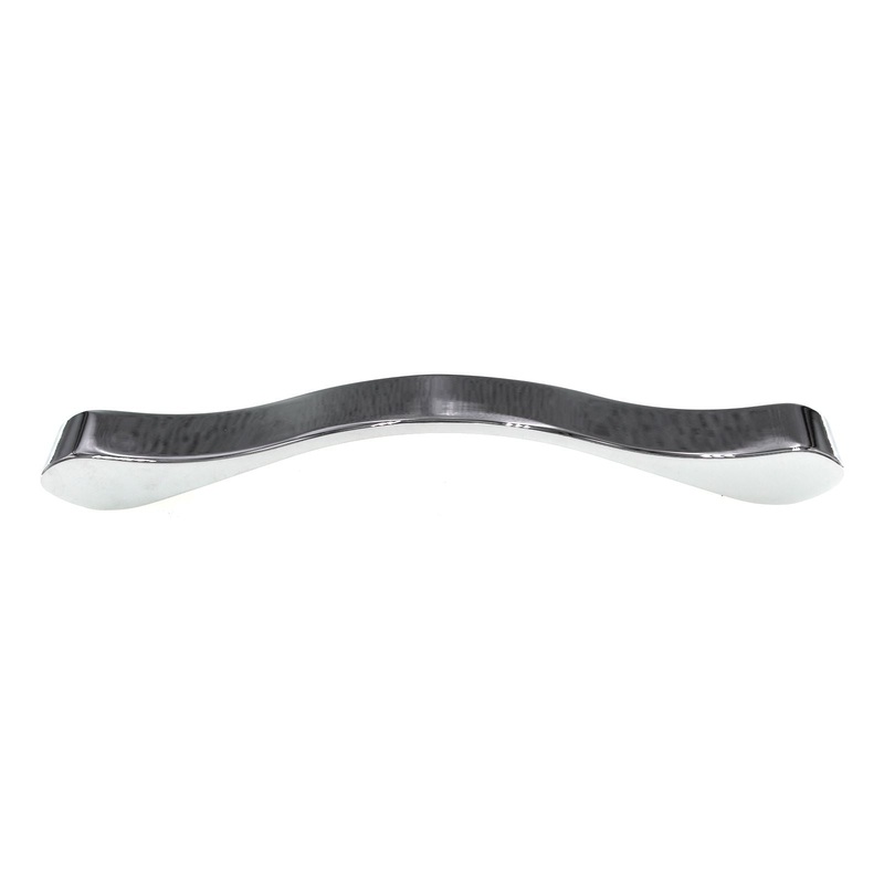 Schaub Wave Cabinet Pull 6 1/4 (160mm) Ctr Polished Chrome 244-160-26