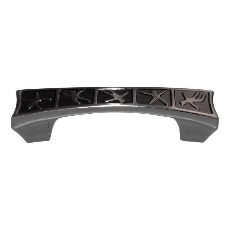 Amerock Motif’Z 3 Ctr Cabinet Novelty Pull Pewter BP4445PWT