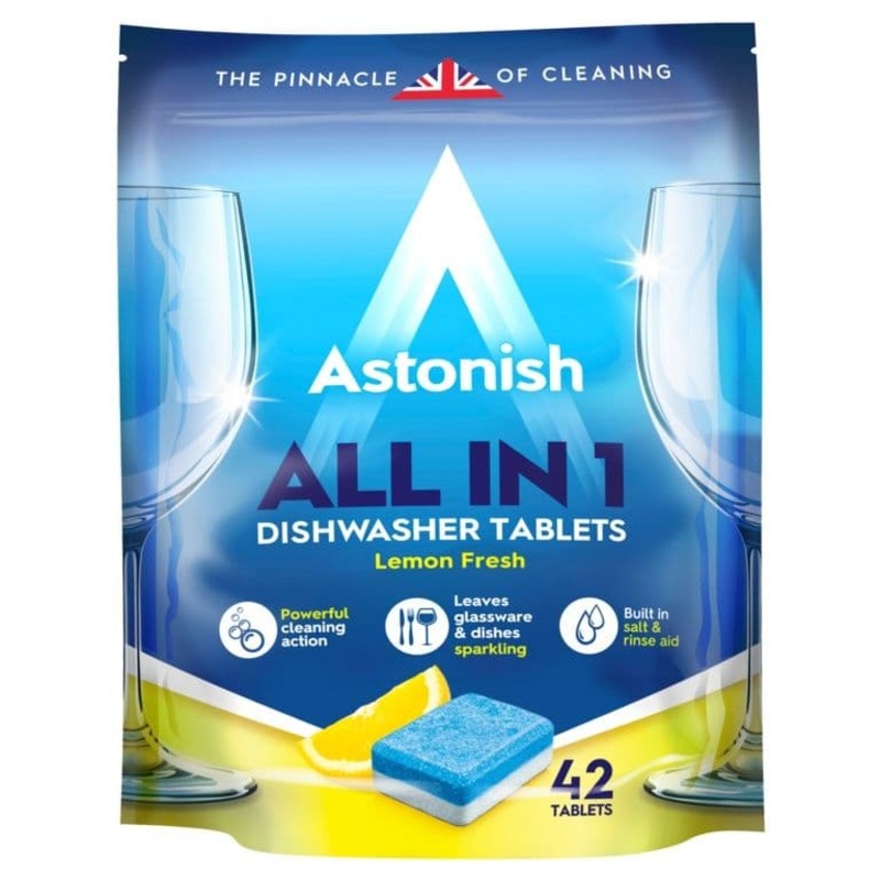Astonish All In 1 Dishwasher Tablets – 42 Tabs