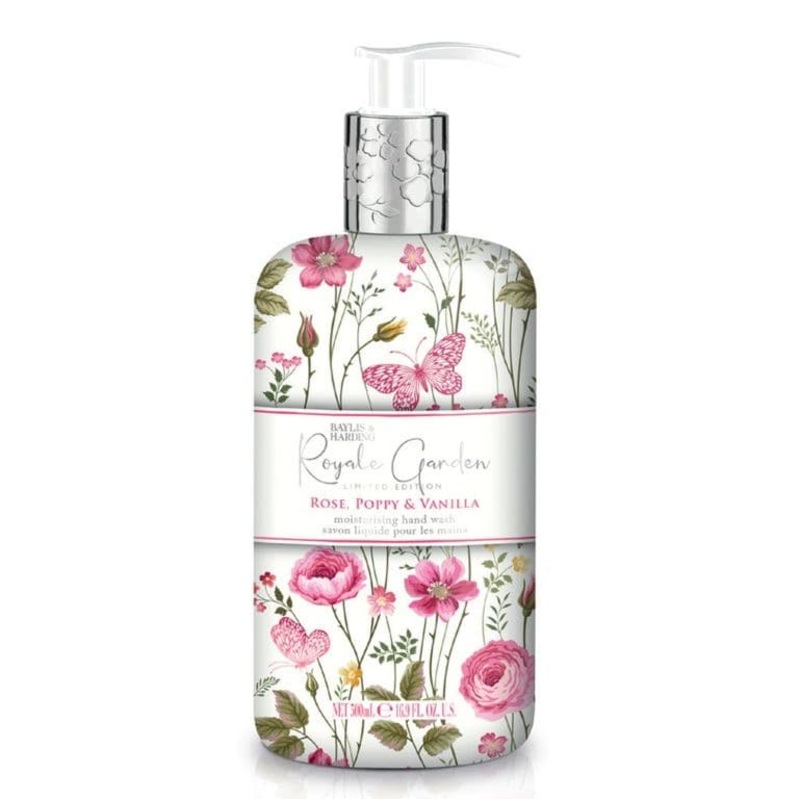Baylis & Harding Hand Wash 500ml – Rose, Poppy & Vanilla