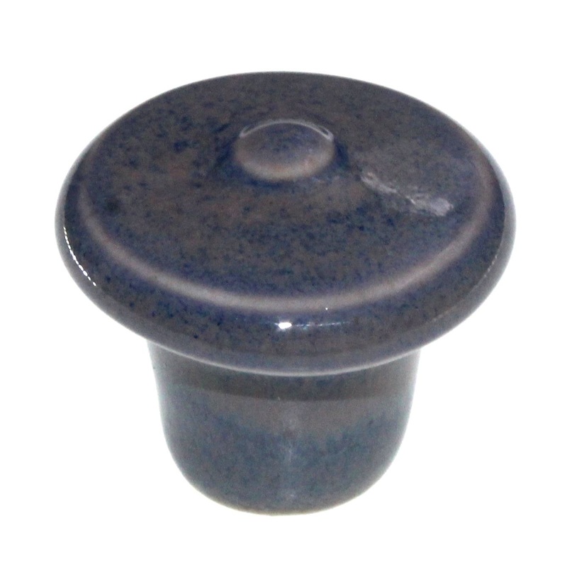 Cliffside Ceramic 1 1/2 Ring Cabinet Knob Antique Blue AKG2-LP