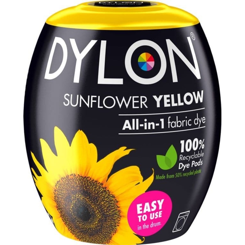 Dylon All in 1 Fabric Dye – Sunflower Yellow