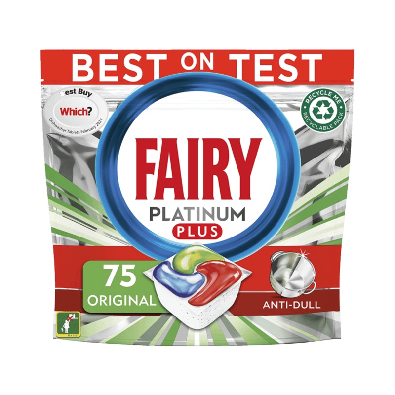 Fairy Dishwasher Tablets Platinum Pack 75 – Original