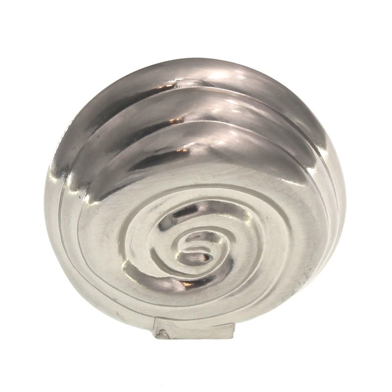 Jeffrey Alexander Lille 1 3/8 Cabinet Knob with Swirl Satin Nickel 415SN