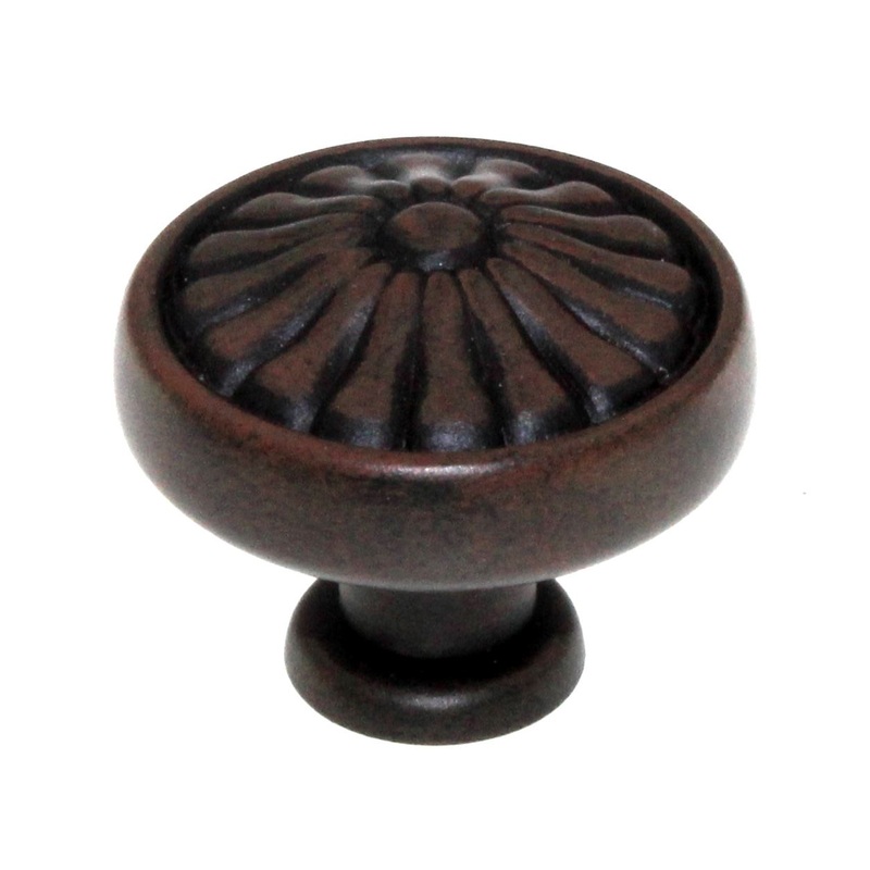 Top Knobs Normandy Brass 1 1/4 Cabinet Knob Patina Rouge M600