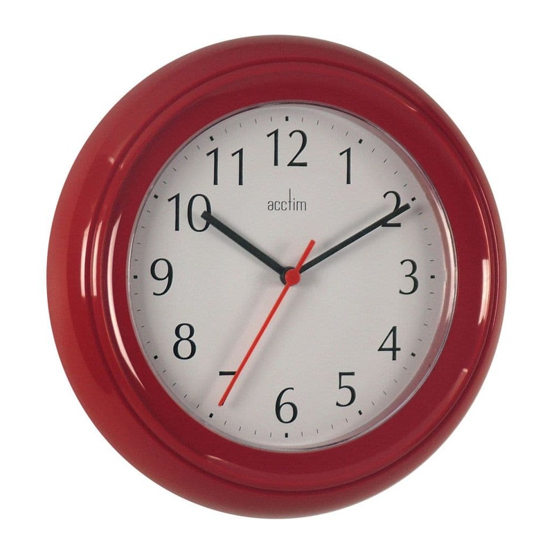 Acctim Wycombe Wall Clock – Red