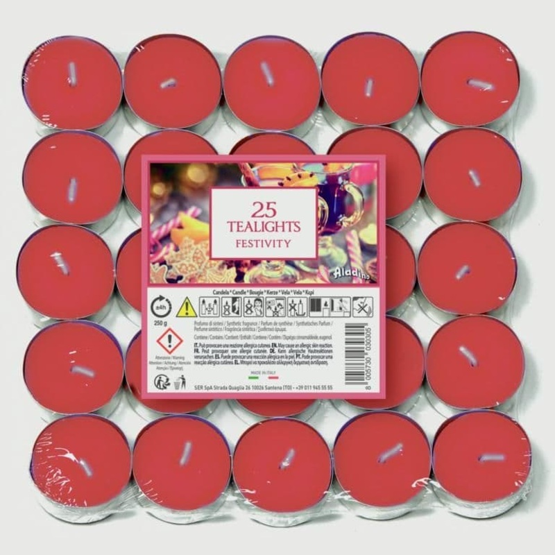 Aladino Tealights Pack 25 – Festivity